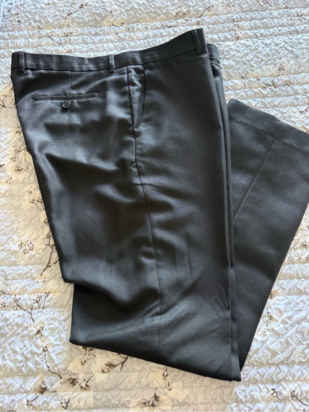 Perry Ellis Slim Fit Black Dress Pants
